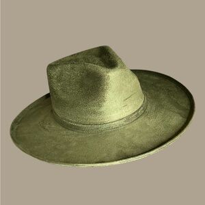 Echo Olive Green Women's Fedora Hat